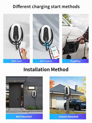 7kW 11kW 22kW Auto-Ladegerät für Zuhause Smart AC-Ladegerät IEC62196 IEC62955