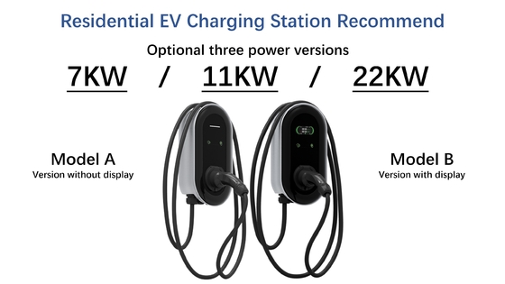 Typ 2 Wandladefach 7KW 11KW 22KW Ebene 1 2 EV EU Vereinigtes Königreich FR Portugal