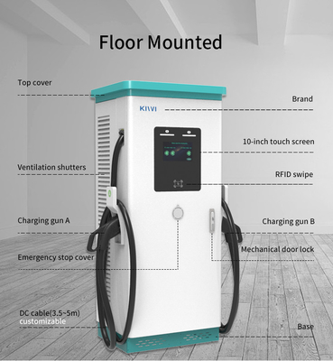 Werbebildschirme öffentliche kommerzielle Gleichstrom-EV-Schnellladegerät 180KW 240KW
