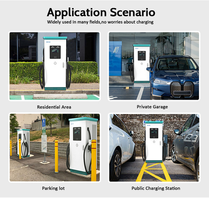 Werbebildschirme öffentliche kommerzielle Gleichstrom-EV-Schnellladegerät 180KW 240KW