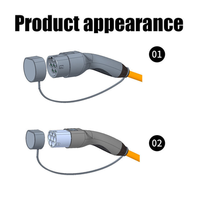 UL94-V0 Flammenklasse 16A-32A Typ 1 bis Typ 2 EV-Ladekabel für Elektrofahrzeuge