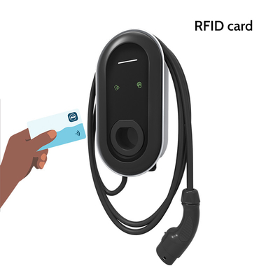 5m Steckdrahtlänge Wandmontierte 7Kw Ev Box Ac Smart Charger für Hybrid-Elektroauto