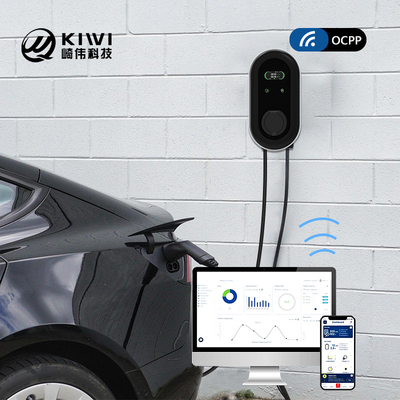 11kw Drei-Phasen-Typ-2-EV-Ladestation mit RFID-App und AC-Leckenschutz