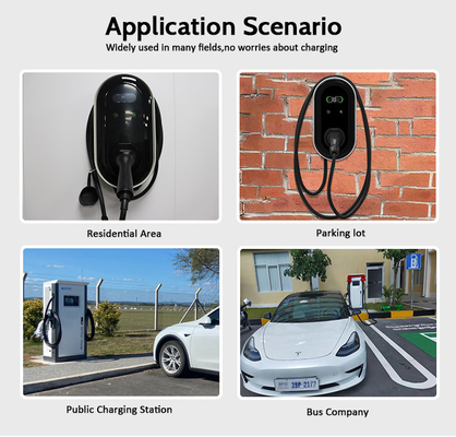 Typ 2 22kW Dreiphasige Wechselstrom-Ausgangsstrom-EV-Ladegerät Wallbox mit RFID-App OCPP-Funktionen