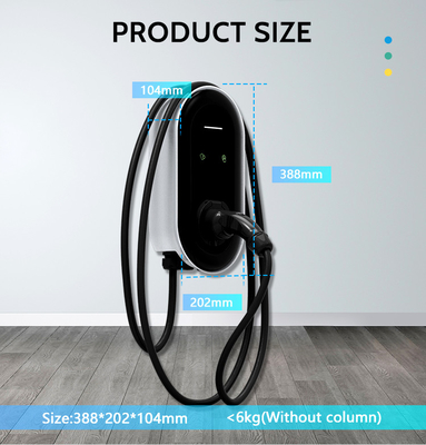 22kw EV Wallbox Ladegerät 3 Phase Typ 2 32a Ladestation für Heim 380v Eingangsspannung