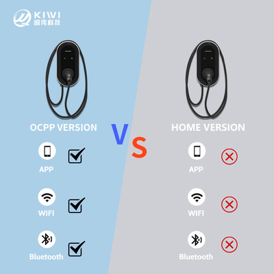 Wandmontierte/Säulen KIWI 22KW Schnellladegerät für Elektrofahrzeuge für 380v Eingangsspannung und Kabel Typ 1 2