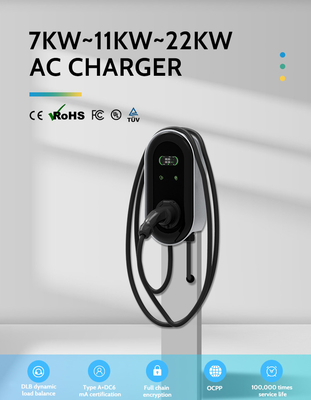KIWI LCD Mini Opcc 220V Typ 2 Ladestation 7kW CCS EV-Ladegerät für Elektroautos