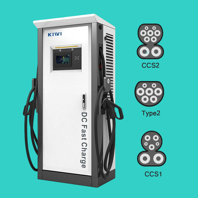 60 kW OCPP 1.6J/1.5J CCS2 GBT Chademo Ladegerät für Elektrofahrzeuge Stufe 3 Gleichstrom-EV-Schnellladegerät