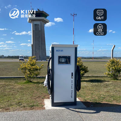 60KW Gleichstrom CCS2 CHAdeMO Typ2 OCPP1.6 Elektroautolader für schnelles Laden 200V-1000V