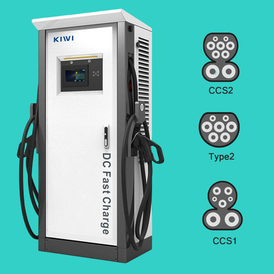 50Hz±10Hz Netzfrequenz Chademo Typ2 120KW EV Gleichstromladestelle für Elektrofahrzeuge