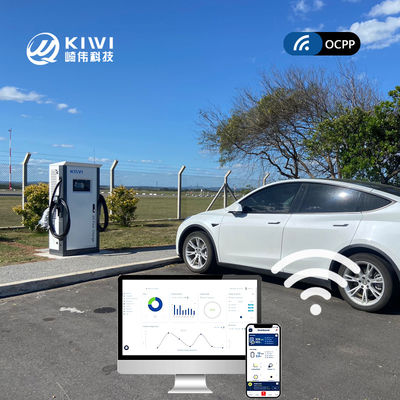 Auf dem Boden stehende 120 kW CCS-Ladegerät für Elektrofahrzeuge des Typs 2 für Supermarktparkplatz