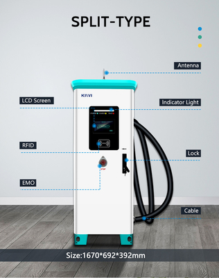 CCS1/CCS2 Schnittstellenstandard 320 kW kommerzielles EV-Ladegerät für schnelles Laden bei KIWI DC