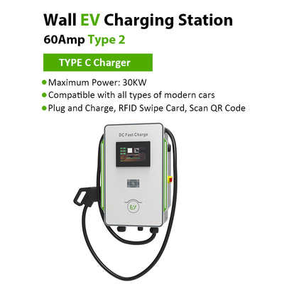 30kW 40kW Gleichstrom-Schnellladestation für Elektrofahrzeuge 30mA Leckenschutz
