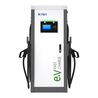 60kW ~ 150kW Gleichstrom-EV-Ladestation Doppelladegerät Fußboden montiert Gleichstrom-Schnellladestation für Elektroautos