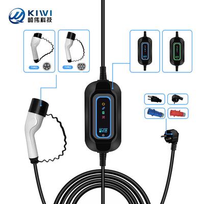Portable Home Electrical Car Charger Typ 2 3.5kw AC EV Ladestation Portable EV Ladegerät