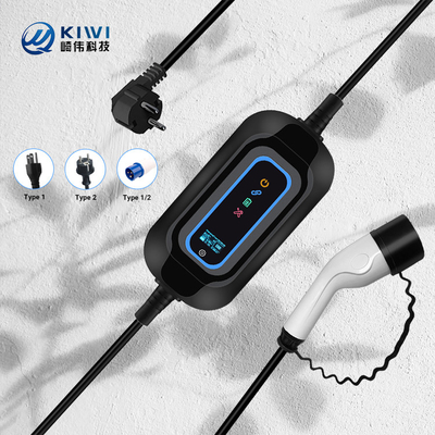 Portable Home Electrical Car Charger Typ 2 3.5kw AC EV Ladestation Portable EV Ladegerät